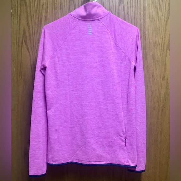 Under Armour Half Zip Top Small Pullover HeatGear Pink Blue Athletic Sporty - Picture 14 of 14